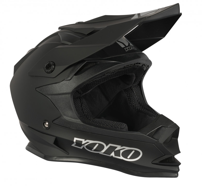 MX helmet YOKO SCRAMBLE matte black , XL dydžio