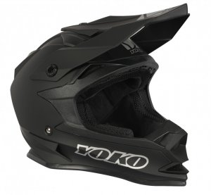 MX helmet YOKO SCRAMBLE matte black , XS dydžio