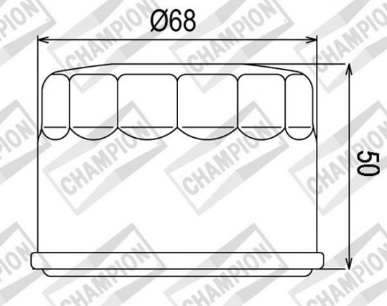 Tepalo filtras CHAMPION 100609085 COF047