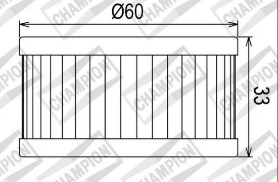 Tepalo filtras CHAMPION 100609455 COF036