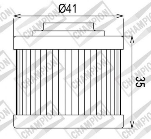 Tepalo filtras CHAMPION 100609495 COF086