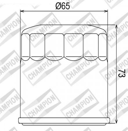 Tepalo filtras CHAMPION COF203 skirtas YAMAHA YZF 1000 R Thunderace (1996-2000)