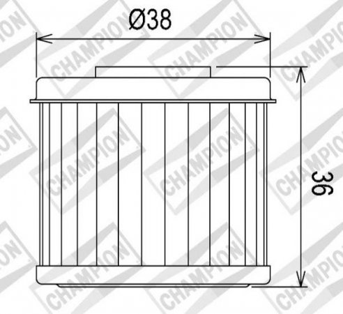 Tepalo filtras CHAMPION 100609525 COF016