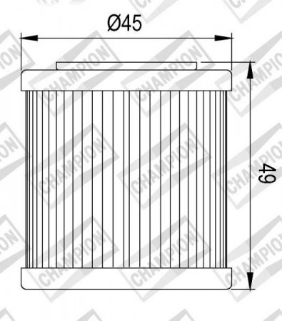 Tepalo filtras CHAMPION 100609805 COF463