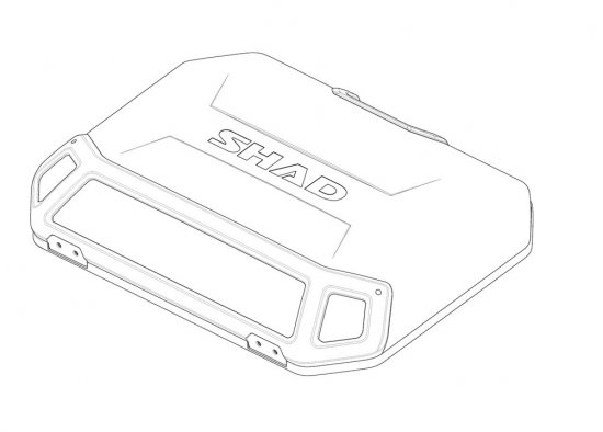 Dangtelis SHAD 203163R TERRA aliumininė (side case)