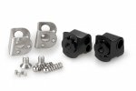 Footpeg adapters PUIG 20455N adjustable , juodos spalvos