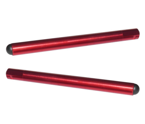 Clip-ons ACCOSSATO aluminium, 280mm without caps, Red