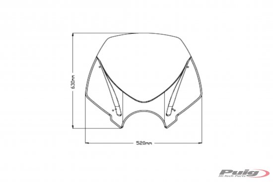 Windshield PUIG NEW. GEN TOURING dark smoke skirtas SUZUKI GSX-R 1000