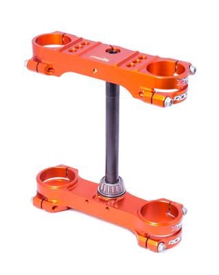 Triple clamp X-TRIG 40504000 ROCS TECH , oranžinės spalvos