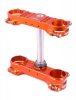 Triple clamp X-TRIG 40505005 ROCS TECH , oranžinės spalvos