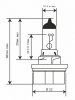 Lemputė RMS 246510745 12V 35/30W, HS5 , baltos spalvos