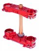 Triple clamp X-TRIG 40101016 ROCS TECH , raudonos spalvos