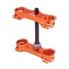 Triple clamp X-TRIG 40504005 ROCS TECH , oranžinės spalvos