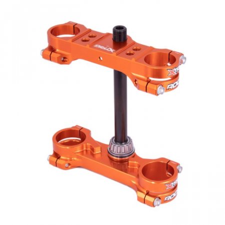 Triple clamp X-TRIG 40504006 ROCS TECH , oranžinės spalvos