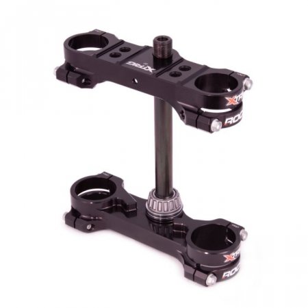 Triple clamp X-TRIG 40704004 ROCS TECH , juodos spalvos