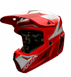 MX helmet AXXIS WOLF bandit b5 matt red , S dydžio