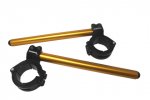 Adjustable clip-ons ACCOSSATO inclination from 6Â° to 10Â° without inner ring, gold