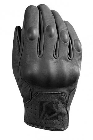 Short leather gloves YOKO STADI black XS (6)