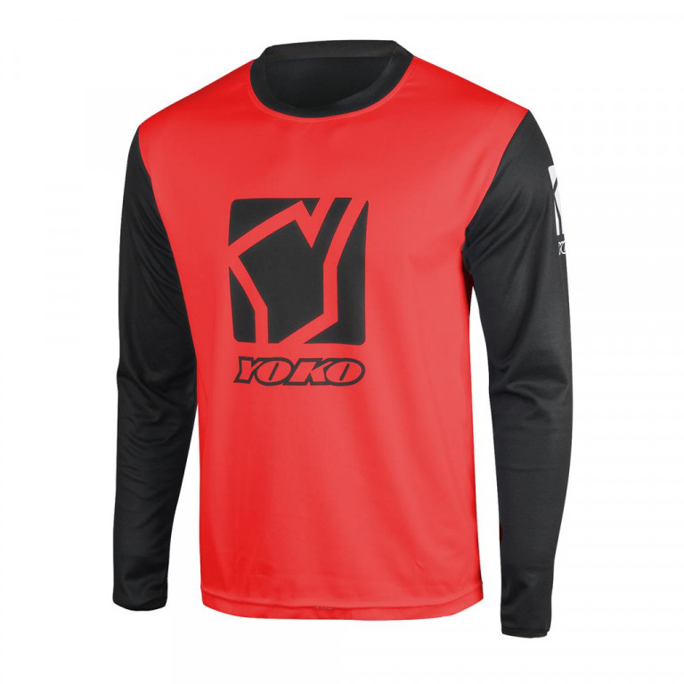 MX jersey YOKO SCRAMBLE black / red , M dydžio