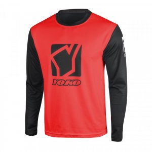 MX jersey YOKO SCRAMBLE black / red , XXXL dydžio