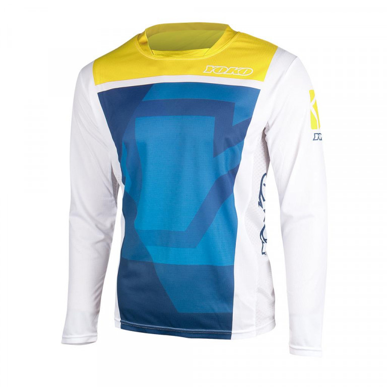 MX jersey YOKO KISA blue / yellow , L dydžio