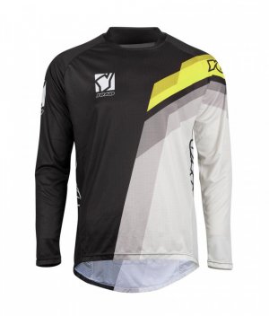 MX jersey YOKO VIILEE black / white / yellow , XXL dydžio