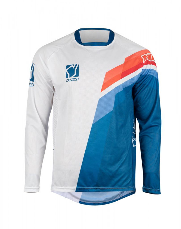 MX jersey YOKO VIILEE white / blue / fire , M dydžio