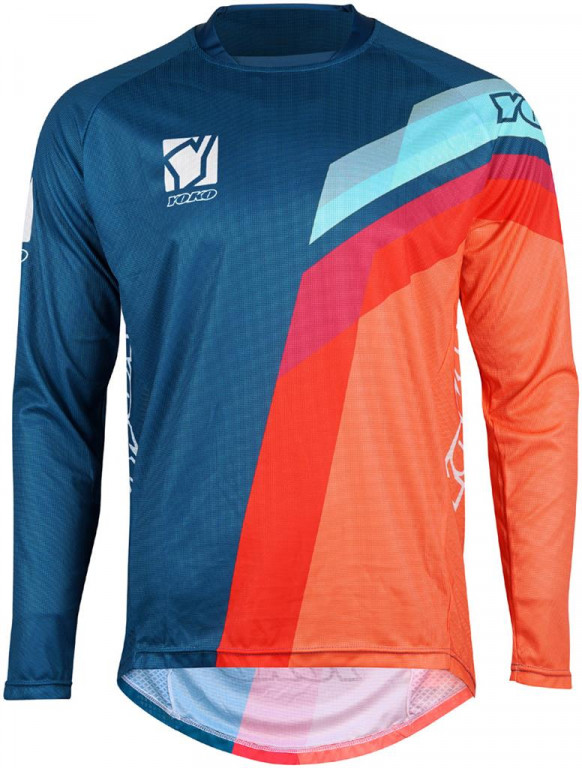 MX jersey YOKO VIILEE blue/ orange / blue , M dydžio