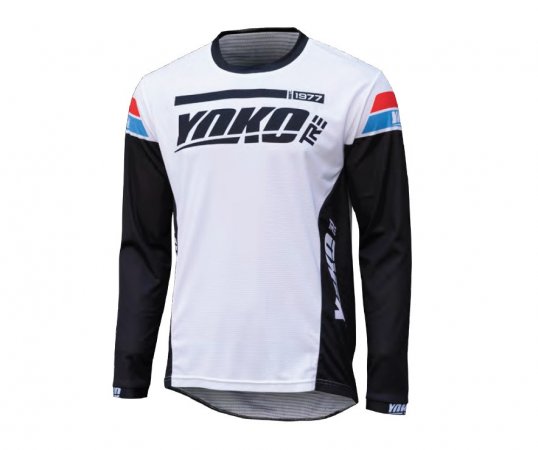 MX jersey YOKO TRE balta/juoda , M dydžio