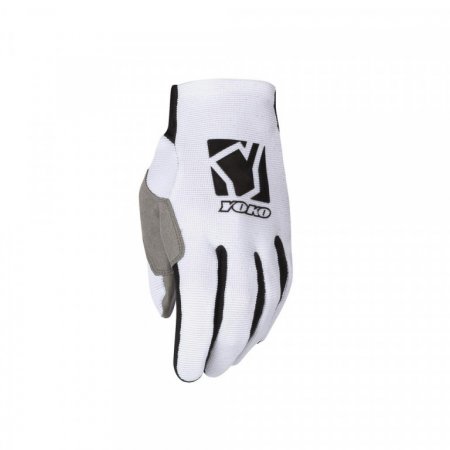 MX gloves YOKO SCRAMBLE white / black XS (6) skirtas HONDA NX 650 Dominator