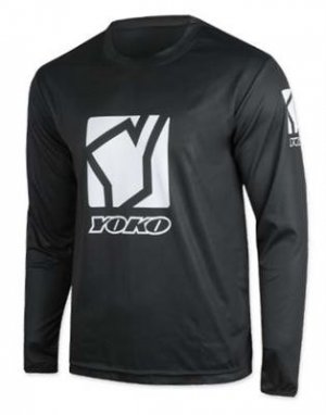 MX jersey kids YOKO SCRAMBLE black / white , XL dydžio