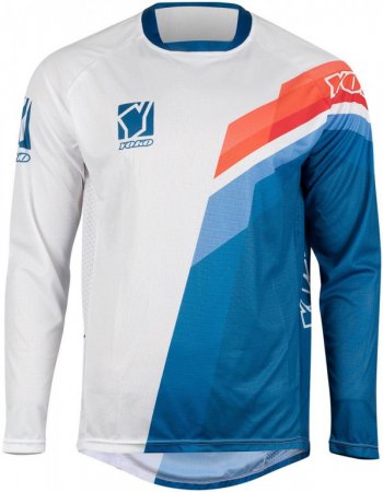 MX jersey kids YOKO VIILEE white / blue / fire , M dydžio