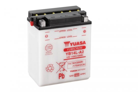 Yumicron battery NO ACID YUASA YB14L-A2