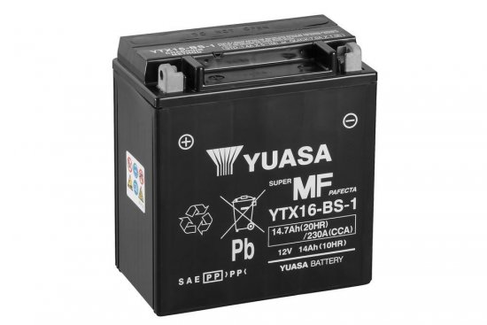 Neaptarnaujamas akumuliatorius YUASA YTX16-BS-1