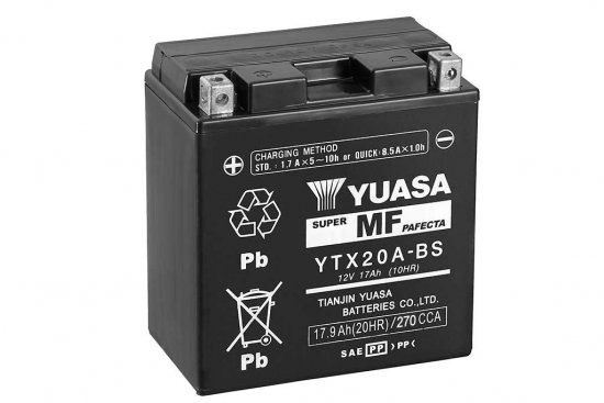 Neaptarnaujamas akumuliatorius YUASA YTX20A-BS