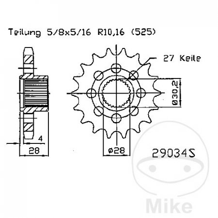 Priekinė žvaigždė JMT 29034S