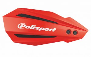 Rankų apsaugos POLISPORT MX BULLIT with mounting system Red CR04