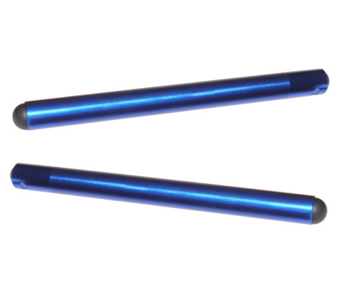 Clip-ons ACCOSSATO aluminium, 280mm with caps, Blue