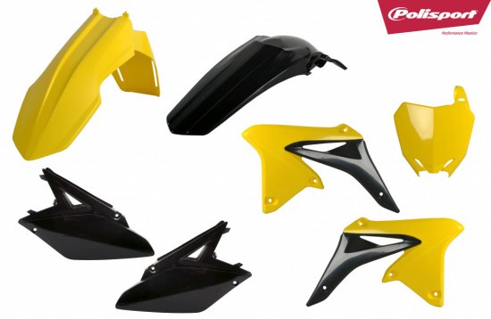 Išorinių plastmasinių detalių rinkinys POLISPORT 90838 yellow/black