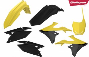 Išorinių plastmasinių detalių rinkinys POLISPORT yellow/black