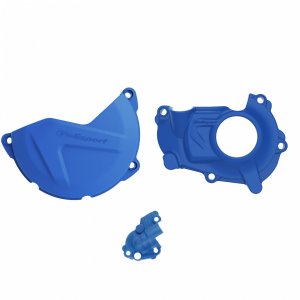 Clutch and ignition cover protector kit POLISPORT , mėlynos spalvos