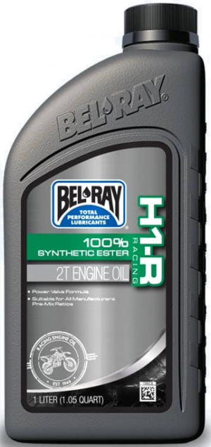 Variklio tepalas Bel-Ray H1-R RACING 100% SYNTHETIC ESTER 2T 1 l