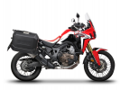 Complete set of black side aluminum cases 36L / 47L SHAD TERRA BLACK including mounting kit SHAD HONDA CRF 1000  Africa Twin