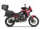 Complete set of black aluminum cases SHAD TERRA, 48L topcase + 36L / 47L side cases, including mount SHAD HONDA CRF 1100 Africa Twin