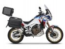 Complete set of black aluminum cases SHAD TERRA, 48L topcase + 36L / 47L side cases, including mount SHAD HONDA CRF 1100 Africa Twin