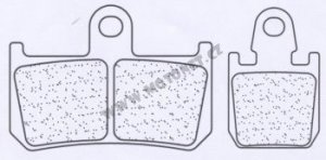 Stabdžių trinkelės CL BRAKES C60 (C59) (rinkinyje 4 vnt.)