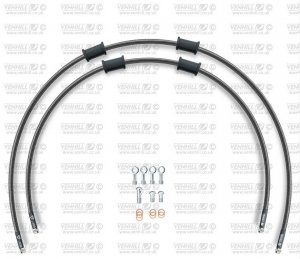 CROSSOVER Front brake hose kit Venhill SUZ-6020F-CB POWERHOSEPLUS (2 žarnelės rinkinyje) Carbon hoses, chromed fittings