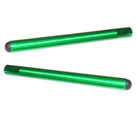 Clip-ons ACCOSSATO aluminium, 250mm with caps, Green