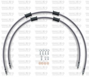 CROSSOVER Front brake hose kit Venhill SUZ-6020FS POWERHOSEPLUS (2 žarnelės rinkinyje) Clear hoses, stainless steel fittings