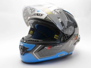 FULL FACE helmet AXXIS COBRA rage a0 gloss pearl white , S dydžio